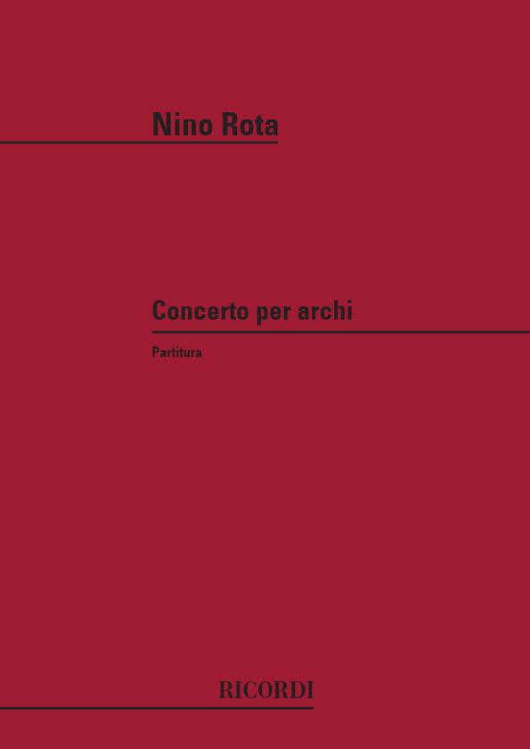 ROTA N. - CONCERTO PER ARCHI - CONDUCTEUR