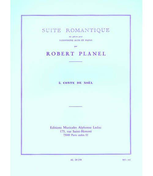 Planel Robert - Conte (suite Romantique N°5) - Saxophone & Piano
