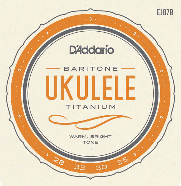 EJ87b Titânio Ukulele Cordas Barítono