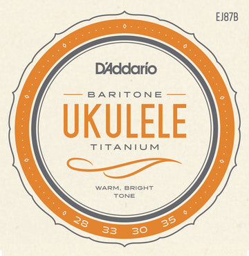 EJ87b Titânio Ukulele Cordas Barítono