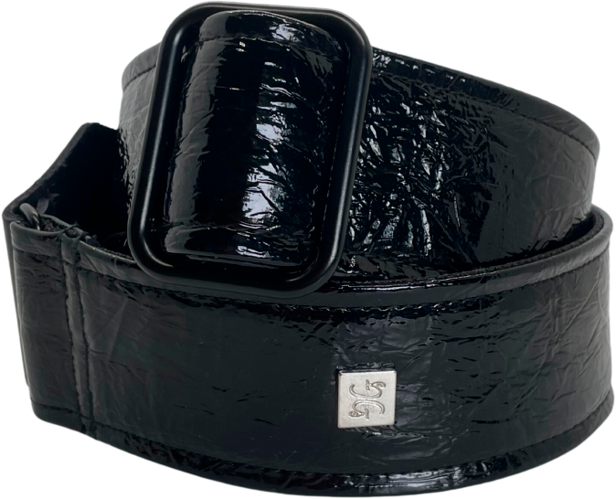 Distressed Vernice Preto