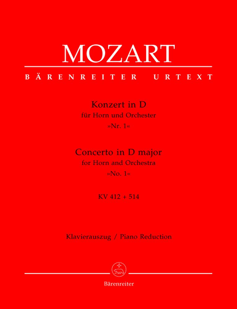 Moz W.A. - Concerto N°1 Em Ré Maior Kv 412 + 514 (386D) Para Trompa E Orquestra - Trompa Piano