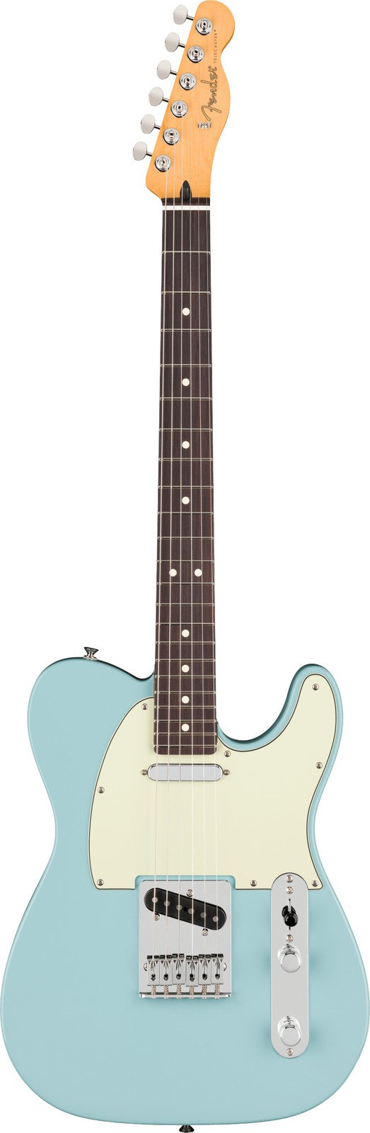 Fender Telecaster 75 Anos Player II, Escala de pau-santo. Azul Daphne