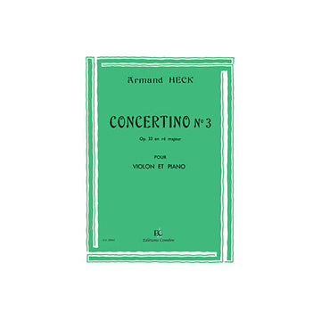 Heck - Concertino No.3 Re M. Op.33 - Violino e Piano