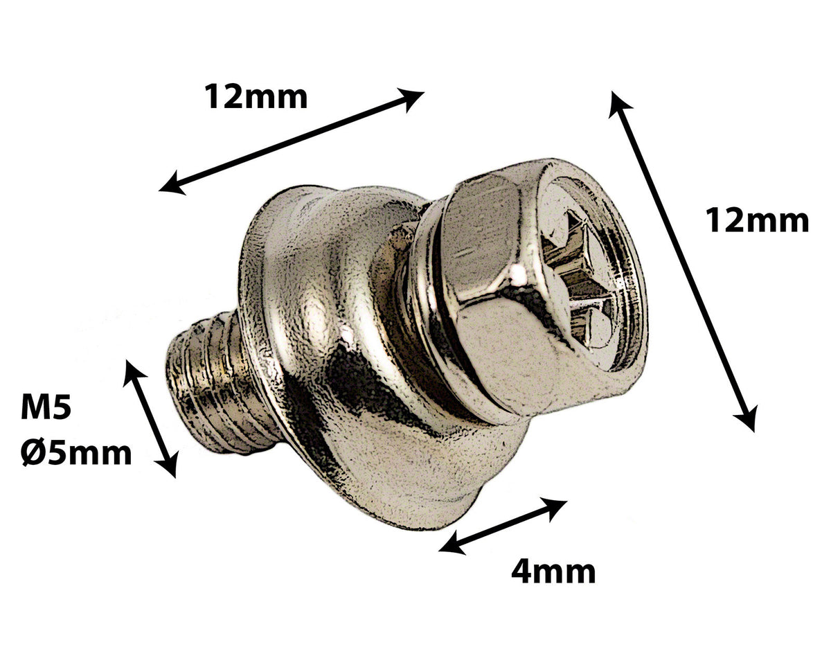 M5 12mm - Parafuso Interior Para Casco Metálico (X10)