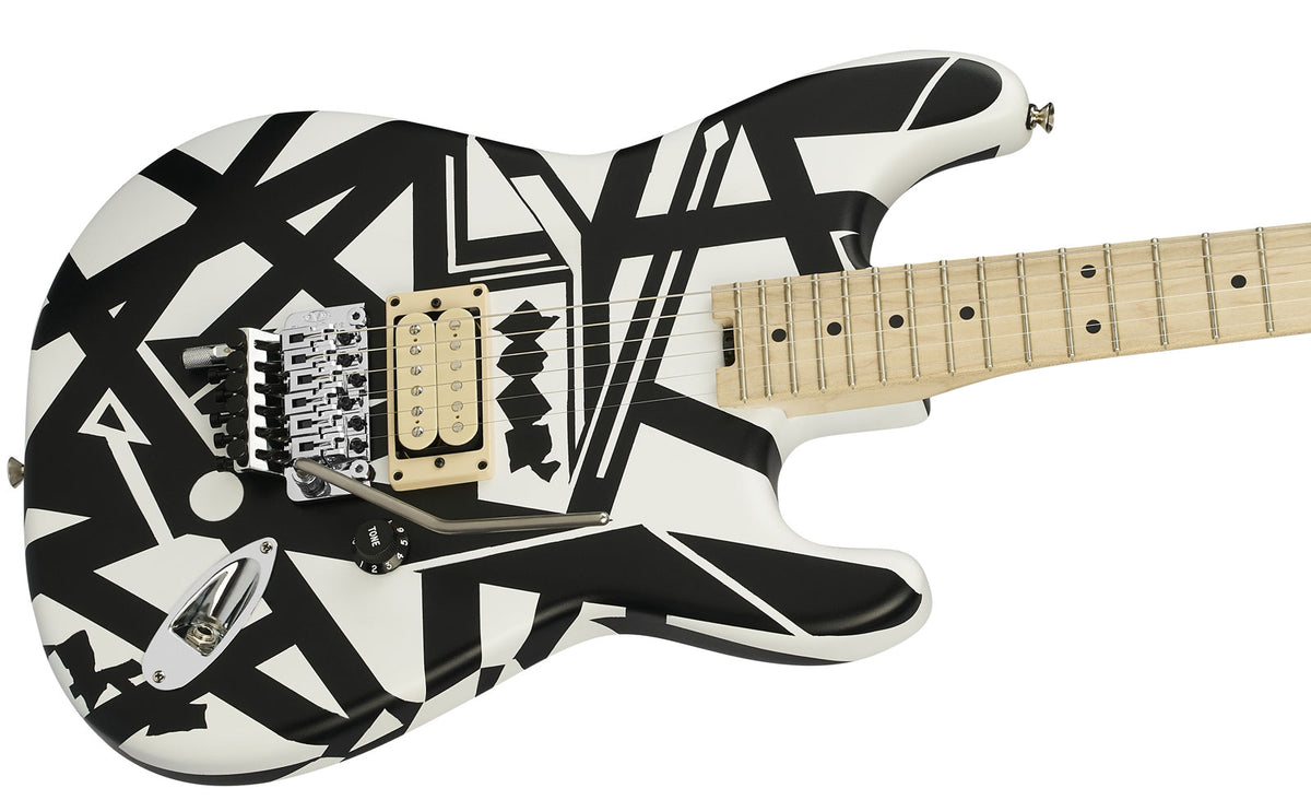 EVH Striped Series Shapes, MN Branco e Preto
