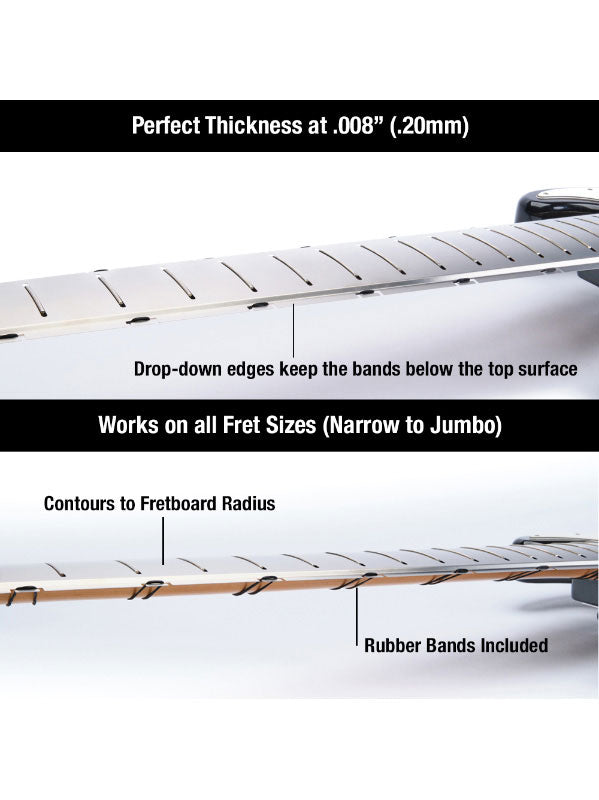MN805 FRET SHIELD - STAINLESS STEEL FINGERBOARD PROTECTOR PITCH B-34 (BASS)