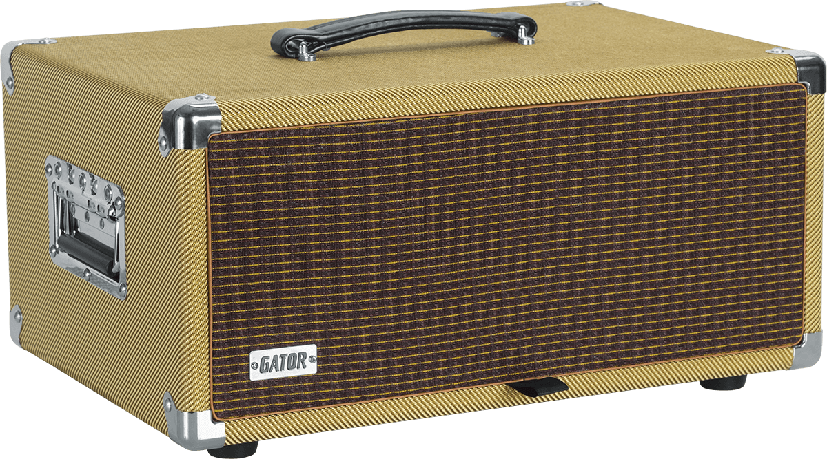 WOODEN RACK 4U VINTAGE AMP TWEED