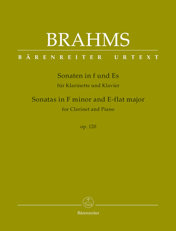Brahms J. - Sonatas em Fá menor e Mib maior Op.120 para clarinete e piano
