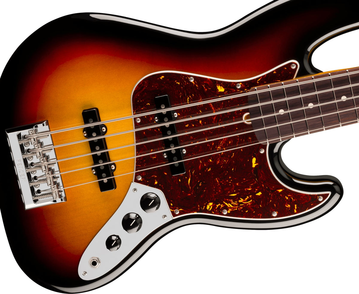 Jazz Bass V American Professional, RW Sunburst de 3 cores