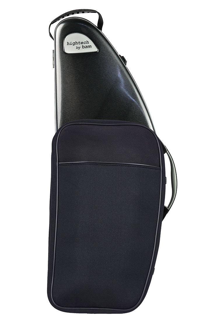 Estojo para saxofone tenor Hightech + Bolso - Preto Carbono