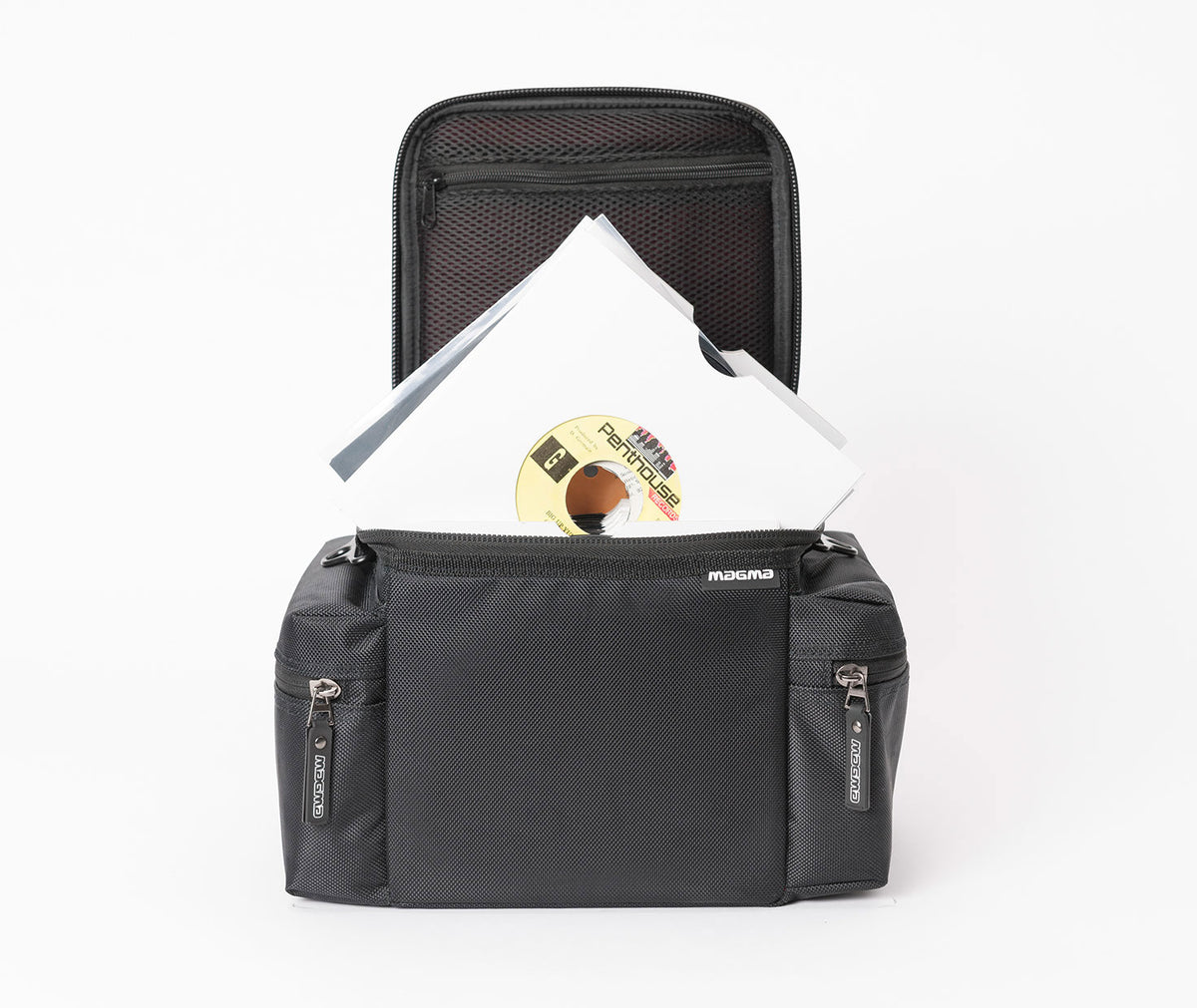 45 Bolsa para discos 100 Preto/bordeaux