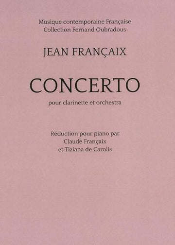 Francaix Jean - Concerto para clarinete (redução para piano)