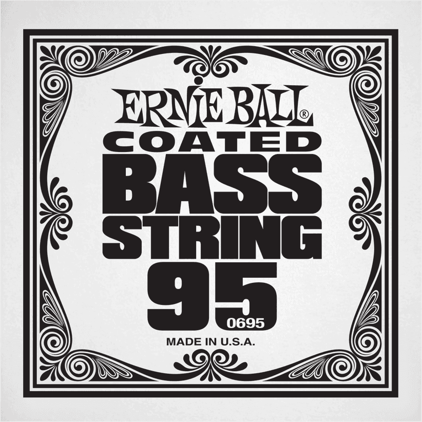 Ernie Ball .095 COATED NICKEL WOUND ELECTRIC BASS STRING SINGLE
