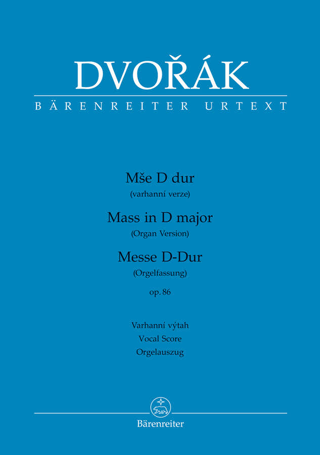 Dvorak A. - Messe D-dur Op.86 - Vocal Score