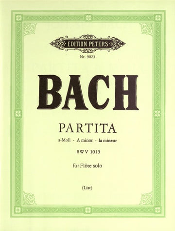 Bach Johann Sebastian - Partita In A Minor (sonata) BWV 1013 - Flute/piccolo