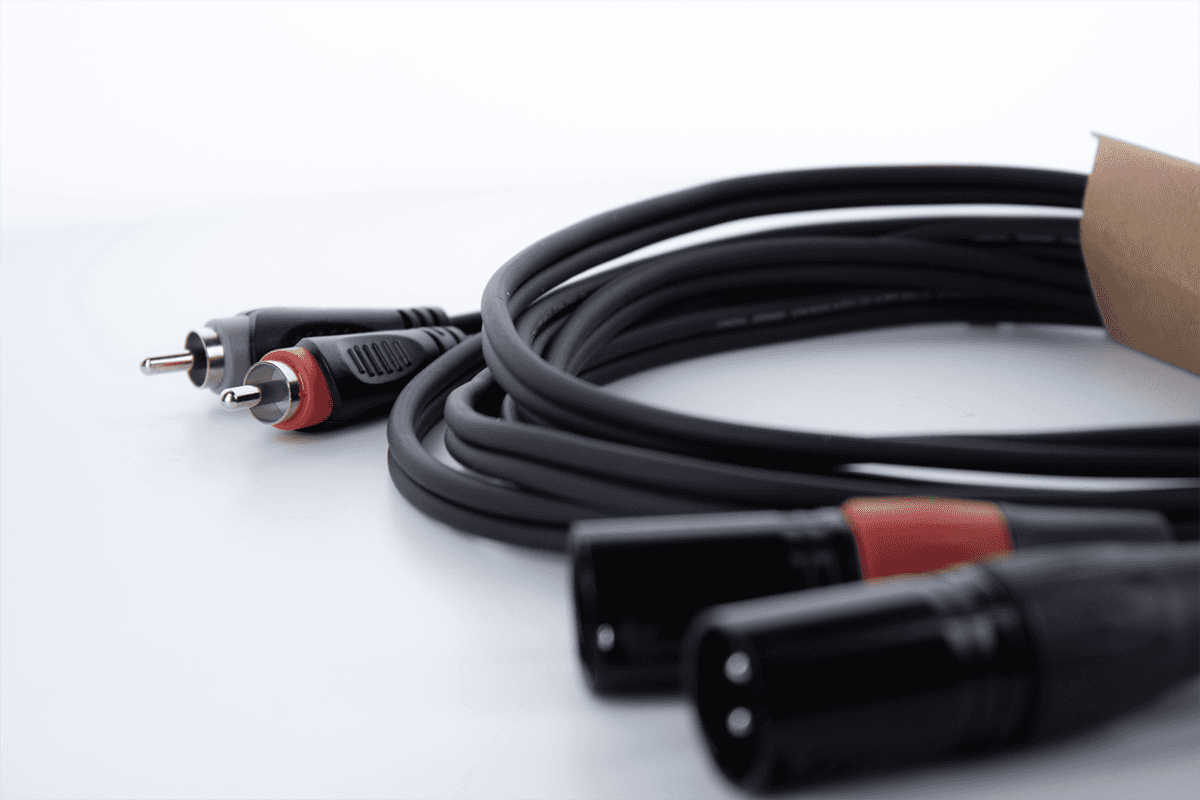 Cabo de Áudio Duplo XLR Macho / RCA 1 M