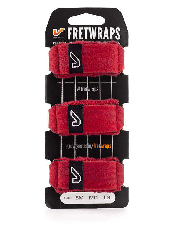 FretWraps pacote de 3 Vermelho-fogo - Médio