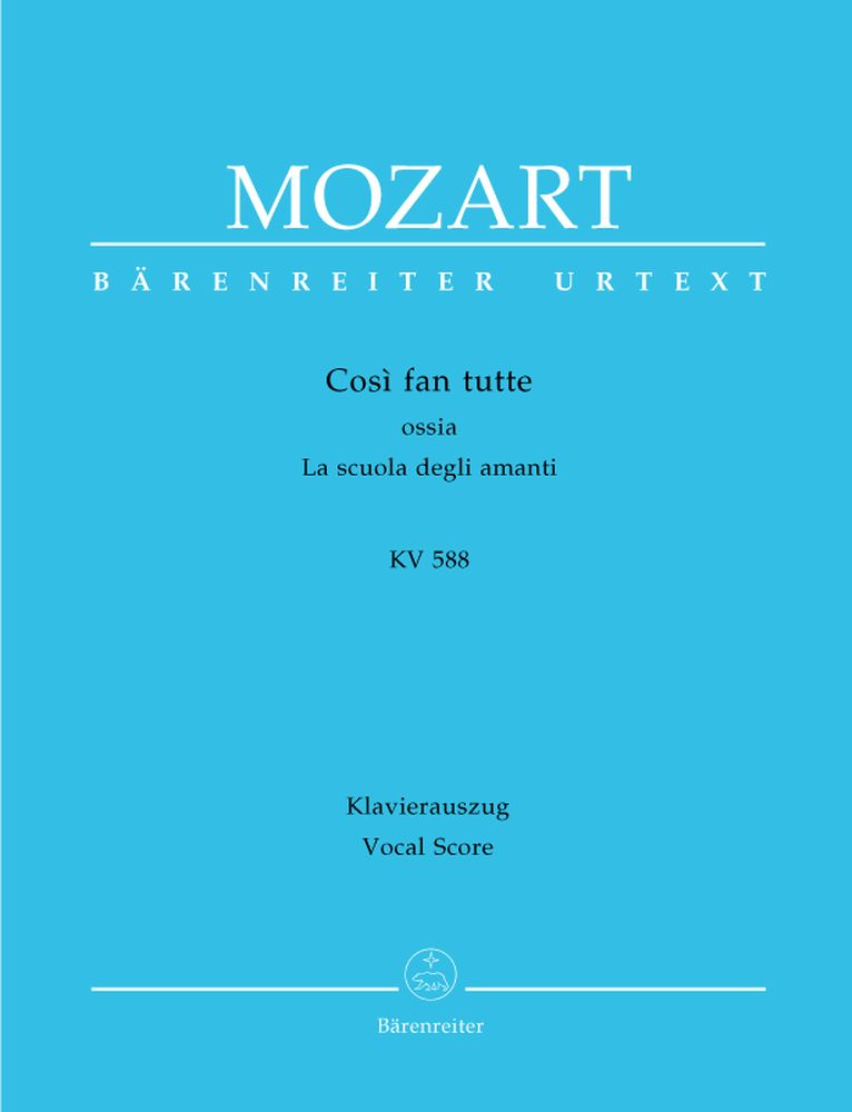 Moz W.A. - Cosi Fan Tutte Kv 588 - Ch Piano