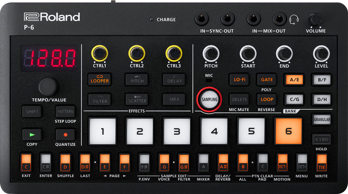 Roland Aira Compact P-6 Sampler criativo