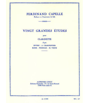 Capelle Ferdinand - 20 Grandes estudos - Clarinete