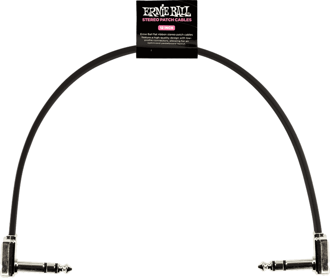 CABLES INSTRUMENT PATCH TRS - THIN & FLAT ELBOW - 30 CM