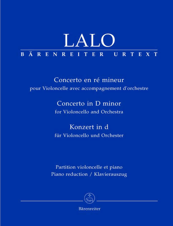 Lalo Edouard - Concerto En Re Mineur - Violoncelle Piano