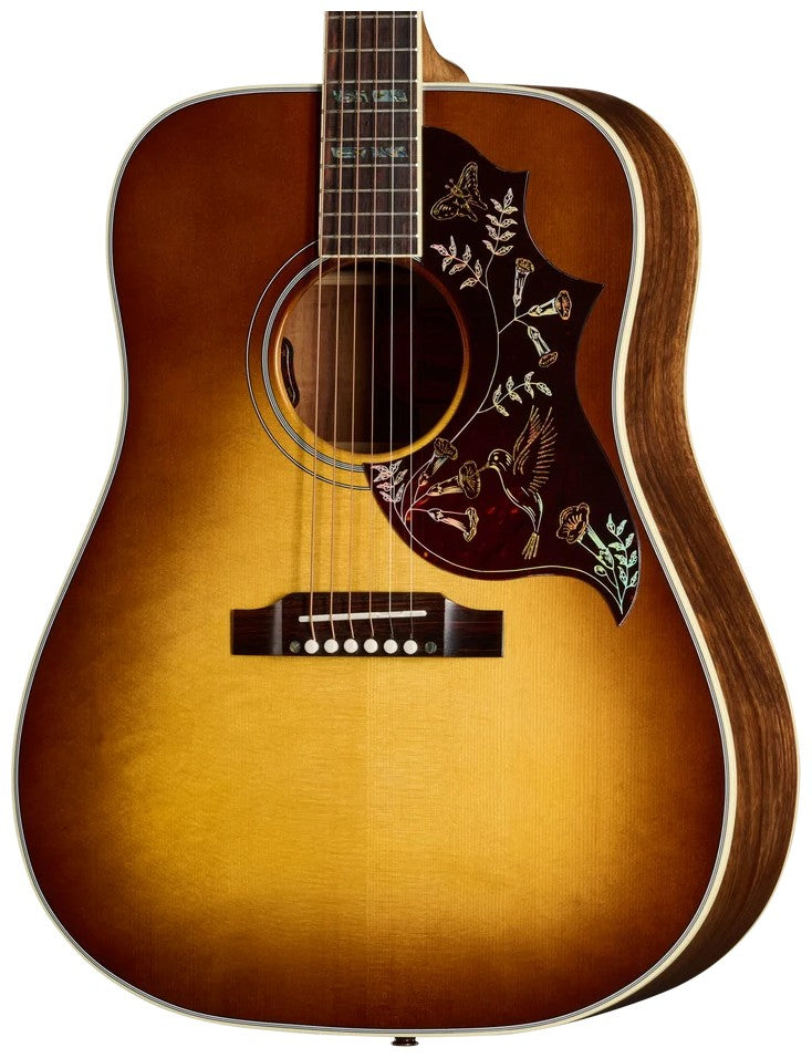 Hummingbird Elegante Koa Sunburst mel Moderno