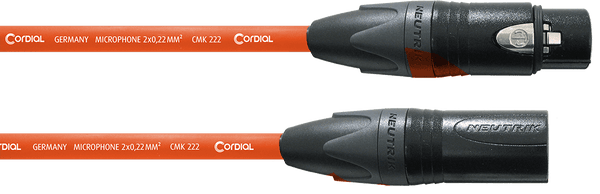 Cabo de microfone XLR 5 M Laranja