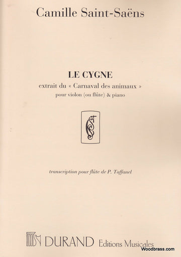 SAINT SAENS C. - LE CYGNE - VIOLON (OU FLUTE) ET PIANO