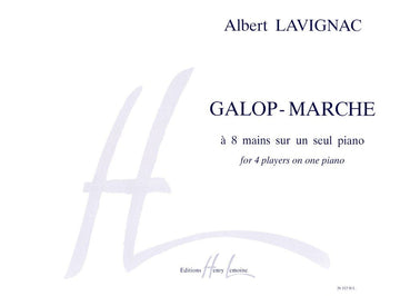 LAVIGNAC ALBERT - Galope - Marcha - Piano a 6 mãos