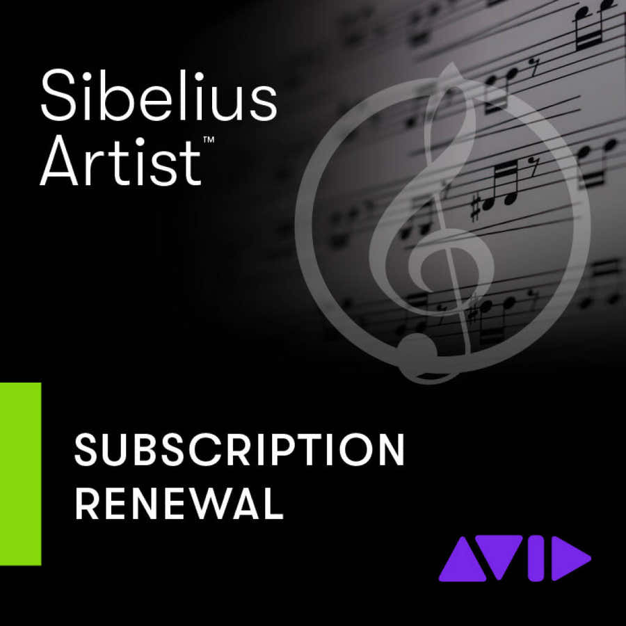 Renovação da subscrição Artist do Sibelius 1Y