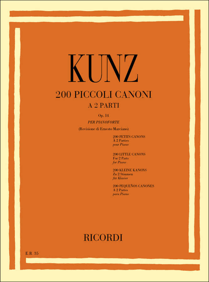 200 Piccoli Canoni A 2 Parti Op. 14