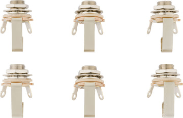 1/4" 2-Conductor Guitar Output Jack (6-pack)
