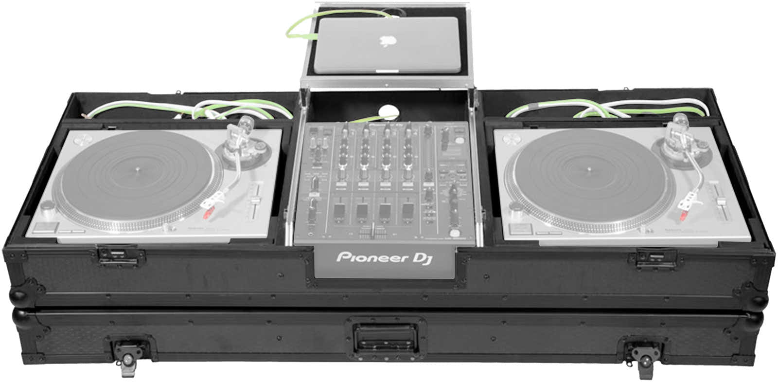Flight Mesa de DJ Mixer 12'' / SL-1210 Technics W LTS Preto
