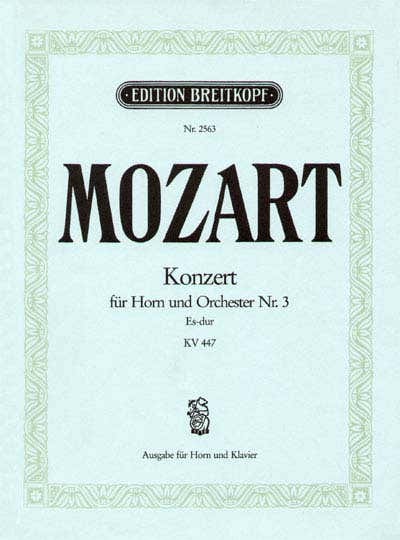 Moz Gang - Hornkonzert Nr.3 Es-Dur Kv 447 - Horn Piano