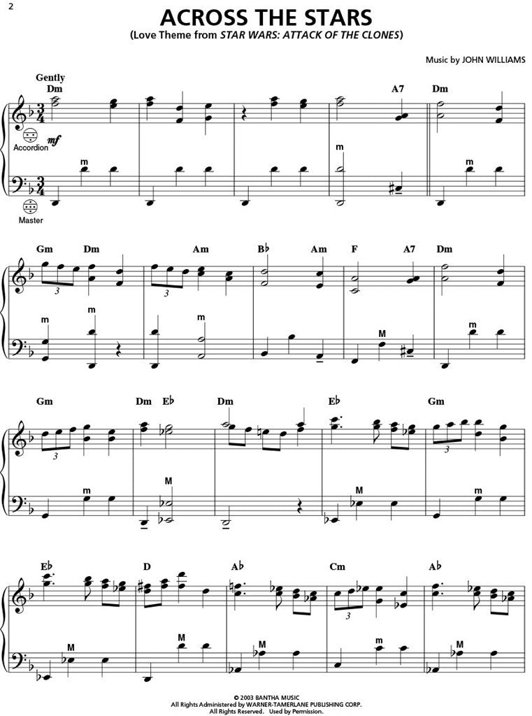 Star Wars For Accordion