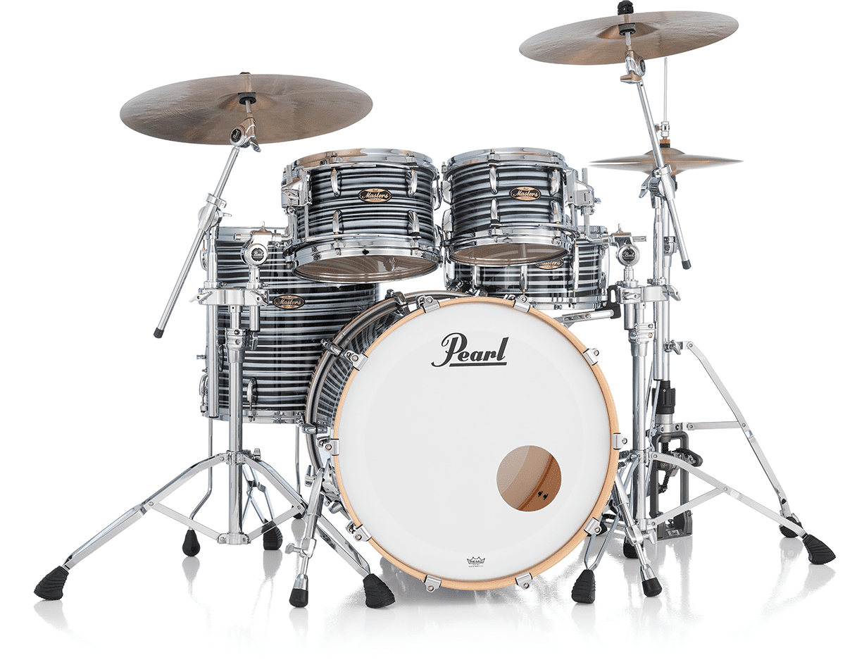 Masters Maple Gum Stage 22 GYROLOCK-l Oyster Swirl Preto