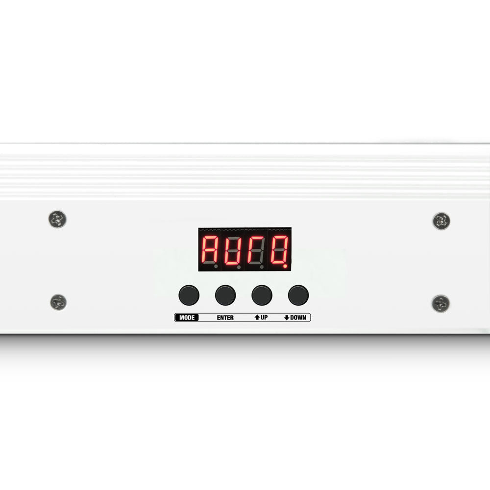 TRIBAR 200 IR WH - BARRA LED TRICOLOR (RGB) 12 X 3 W CAIXA BRANCA COM CONTROLE REMOTO INFRAVERMEL