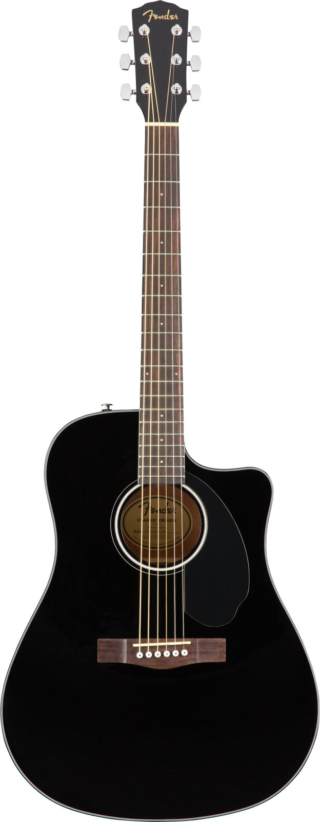 Fender CD-60SCE Dreadnought CW Classic Design WN Preto