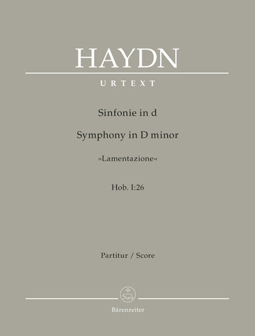 Haydn J. - Sinfonia em ré menor "lamentazione" Hob. I:26 - Partitura