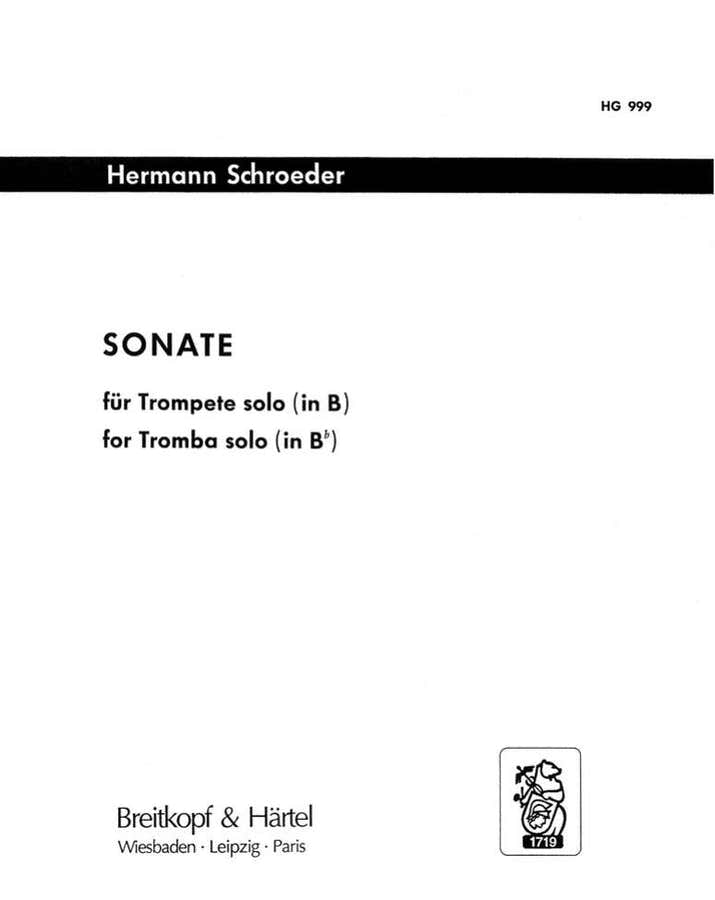 Schroeder Hermann - Sonate - Trumpet