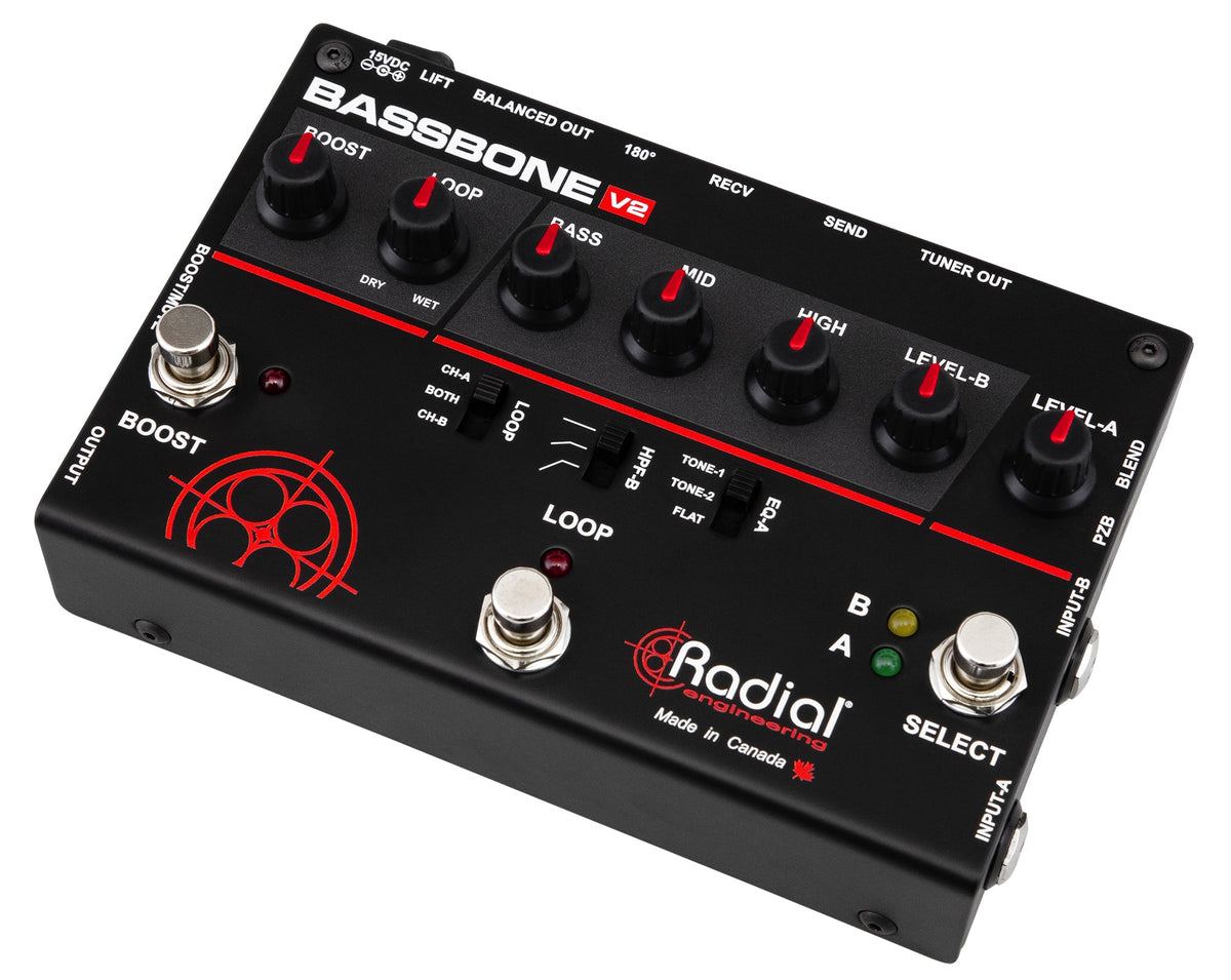 Preamplificador para baixo 2 Canais