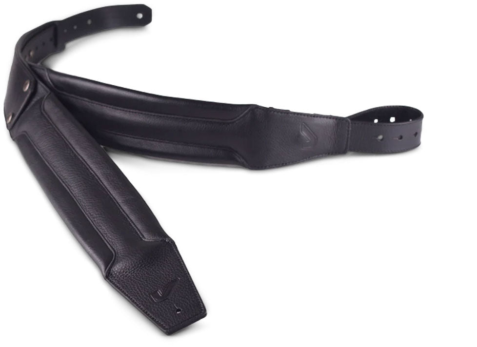 Gruvgear DuoStrap Damian Erskine Signature Correia de ombro dupla em couro premium - Preto
