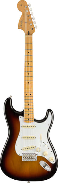 Stratocaster de assinatura Jimi Hendrix MN Sunburst de 3 cores