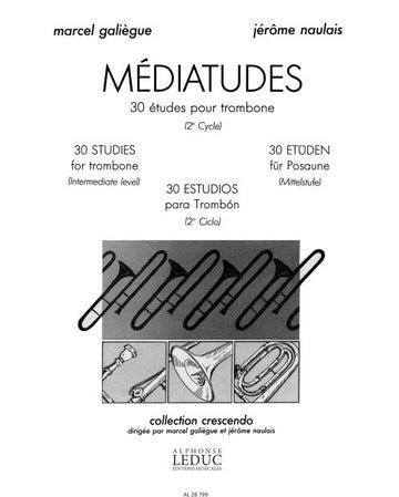 Médiatudes - 30 études pour trombone (2e cycle)