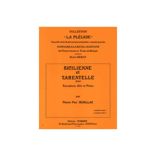 Demillacfp - Sicilienne et Tarentelle - Saxophone et Piano