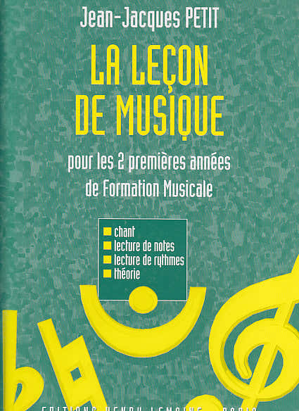 Petit JEAN-jacques - Lecon De Musique 1ere et 2eme Annees