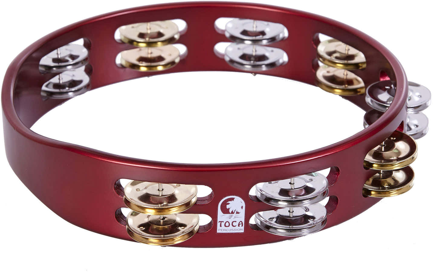 Pandeireta Colorsound Vermelho mate Tct10-Rr
