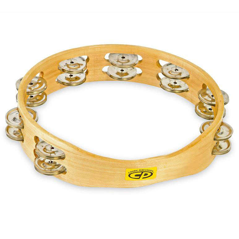 CP390 PANDEIRETA CP MADEIRA 10" DOBRO FILA